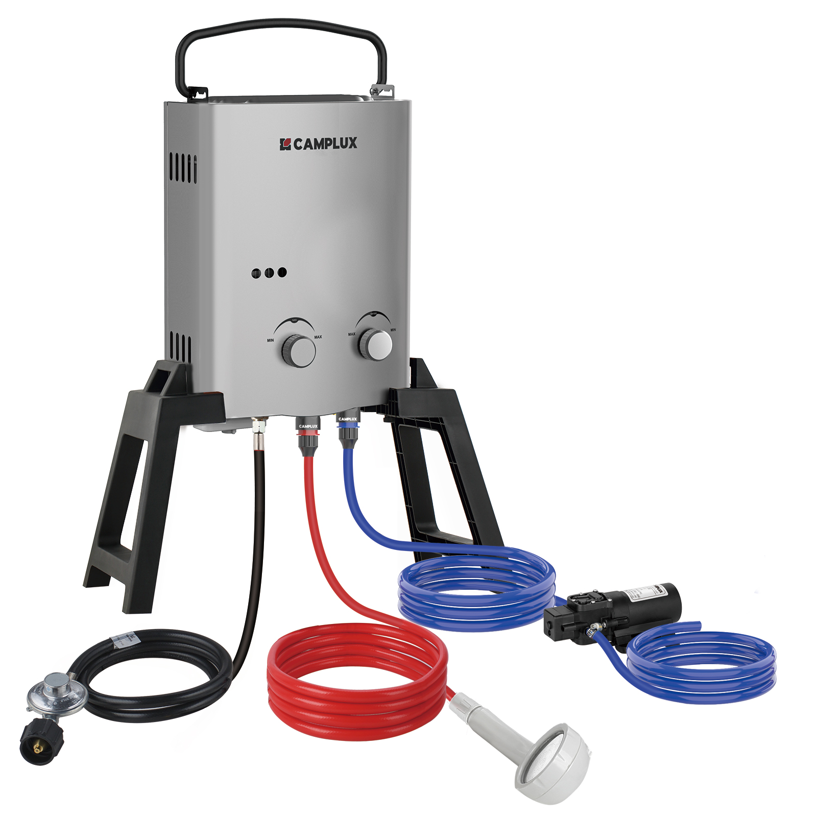 Outdoor Camping Hot Water Shower - CAMPLUX 1.32GPM Propane Tankless Water Heater