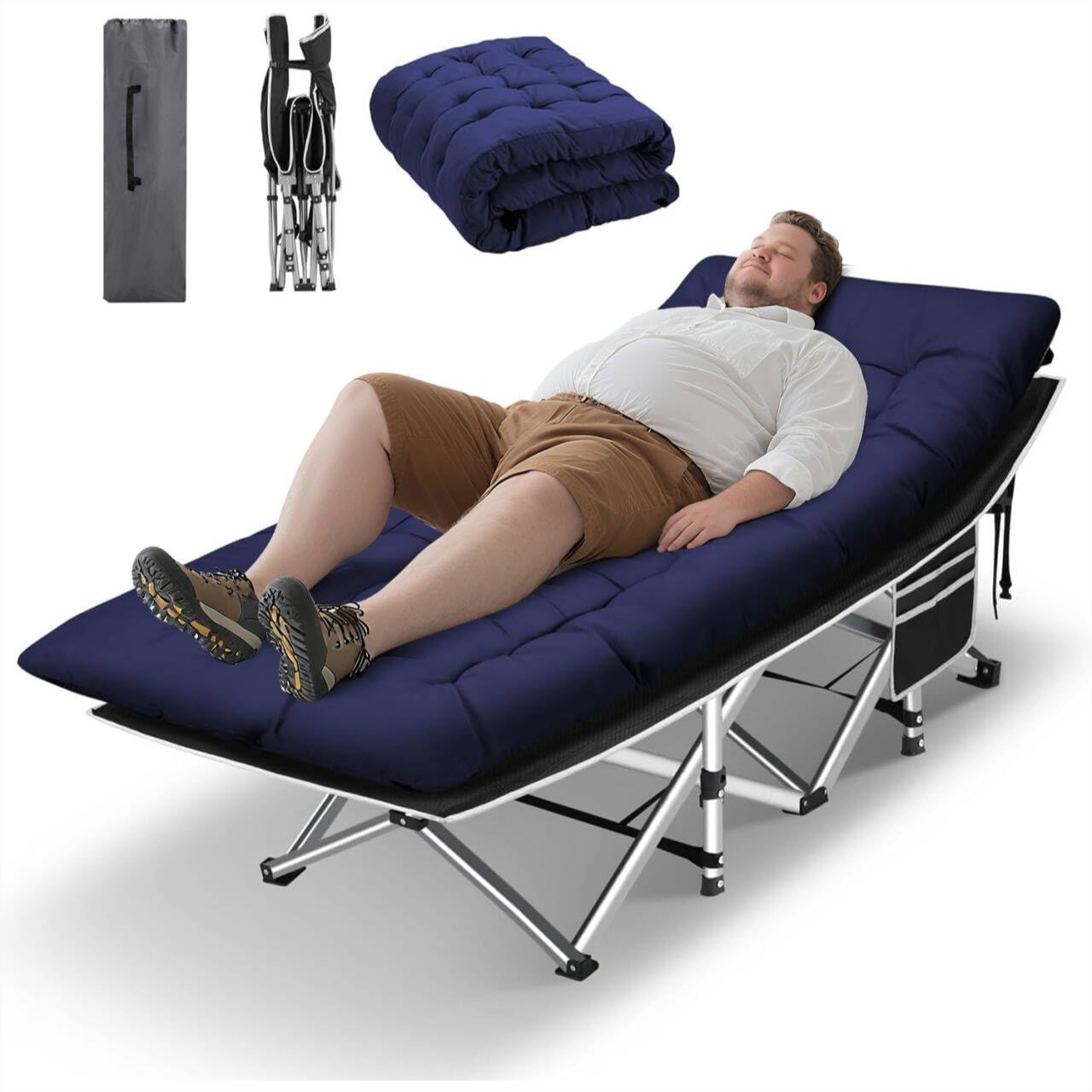 Outdoor Camping Cot - Camping Cot for Adult, 28