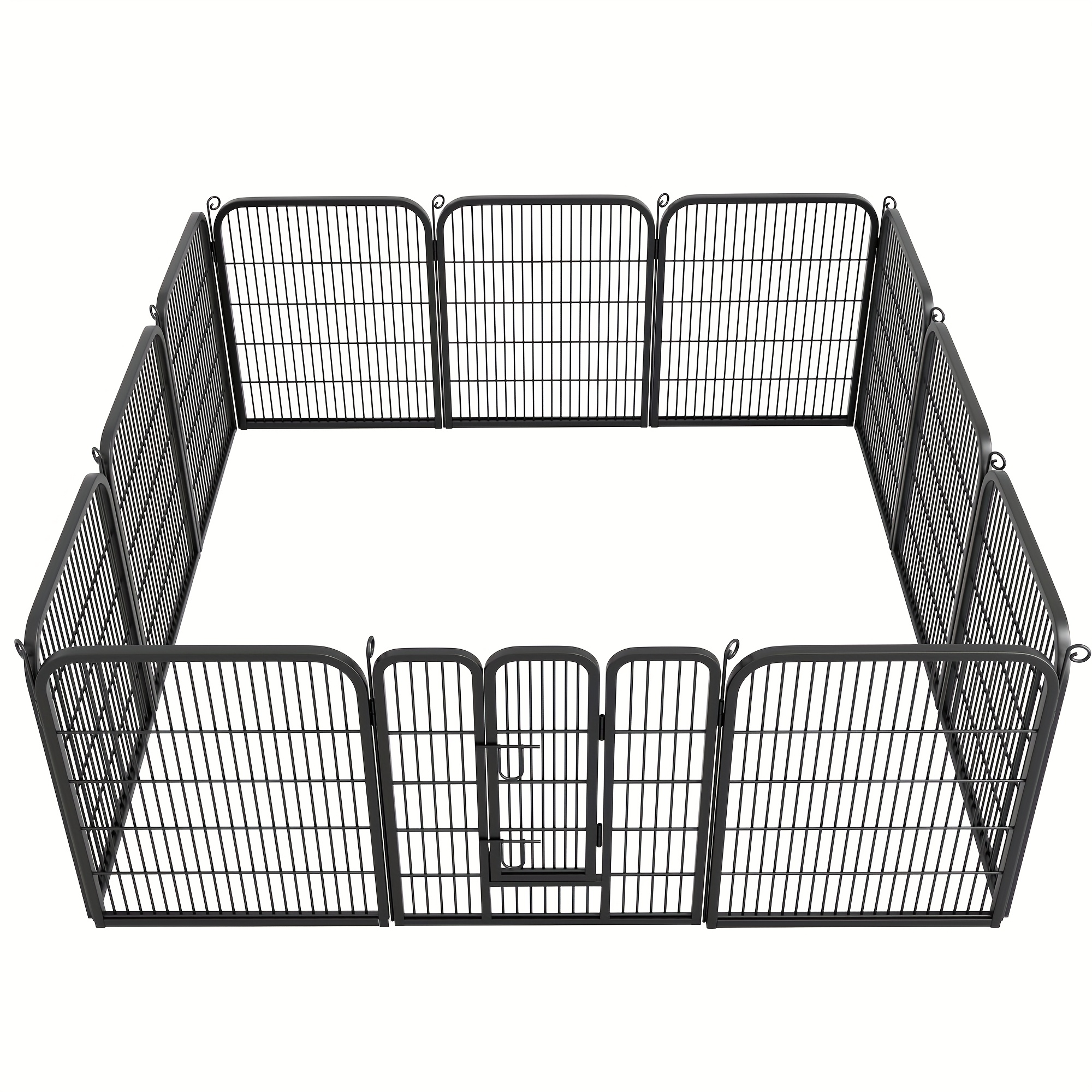 Outdoor Camping Dog Fence - 6/16 Panels Dog Playpen Fence for