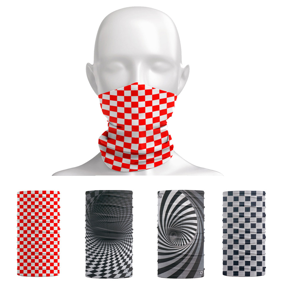 Outdoor Camping Gear - Plaid Pattern Headband Outdoor Camping Fishing