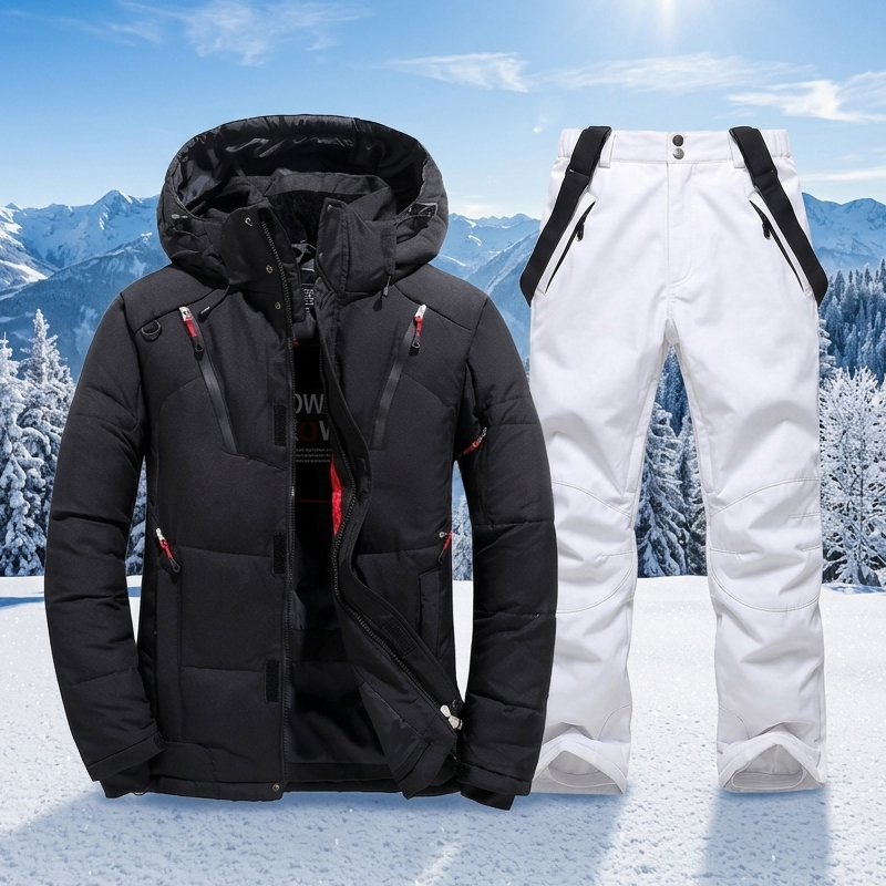 Outdoor Camping Brand - Men Winter Down Ski Suit Jacket