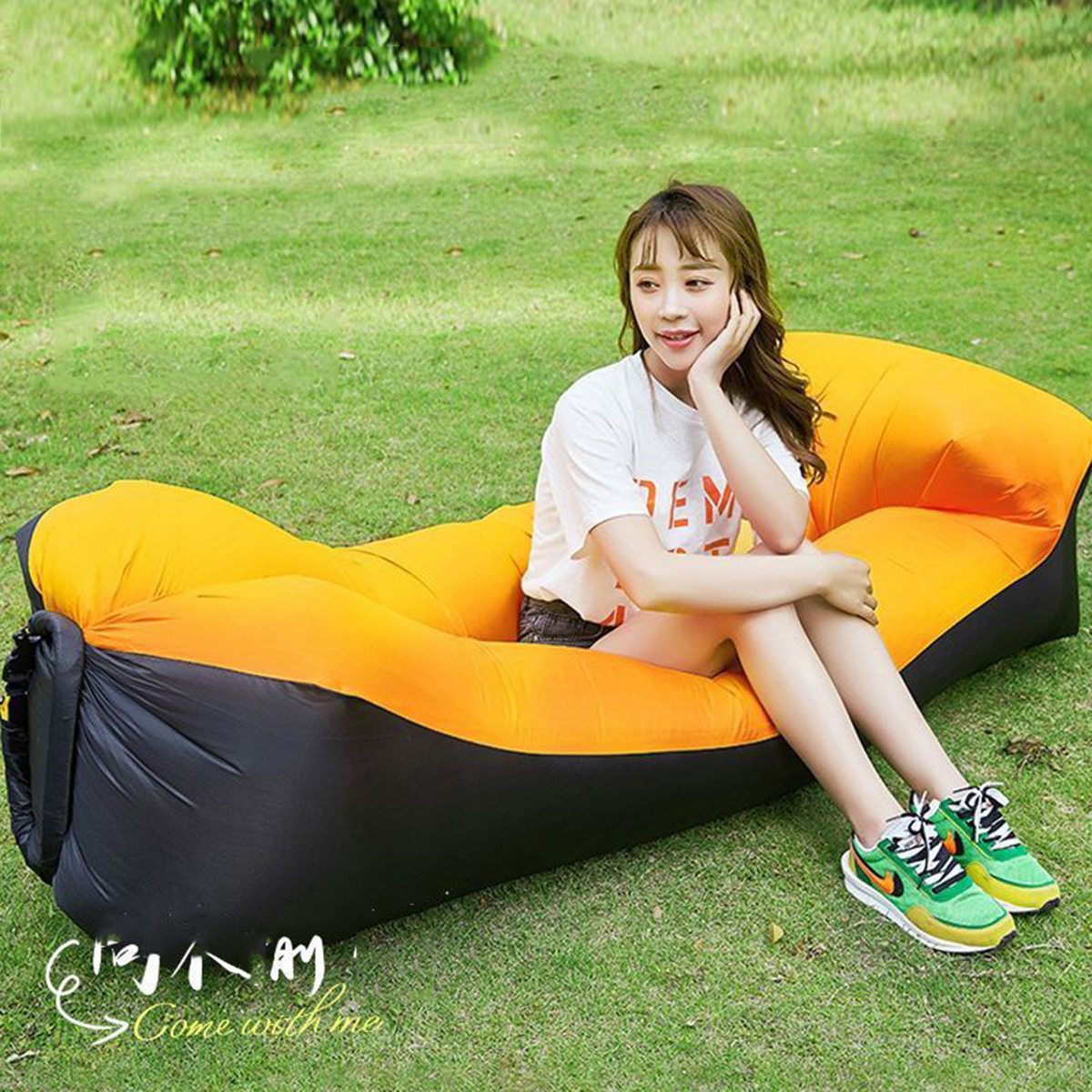 Outdoor Camping Hammock Chair - Portable Inflatable Bed, Outdoor Camping Lounge