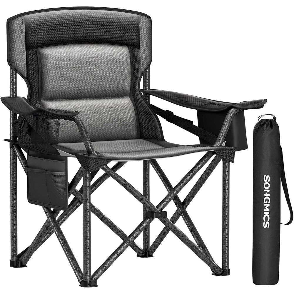 Outdoor Oversized Camping Chair - Heavy-Duty 450 lb Capacity Oversized Outdoor