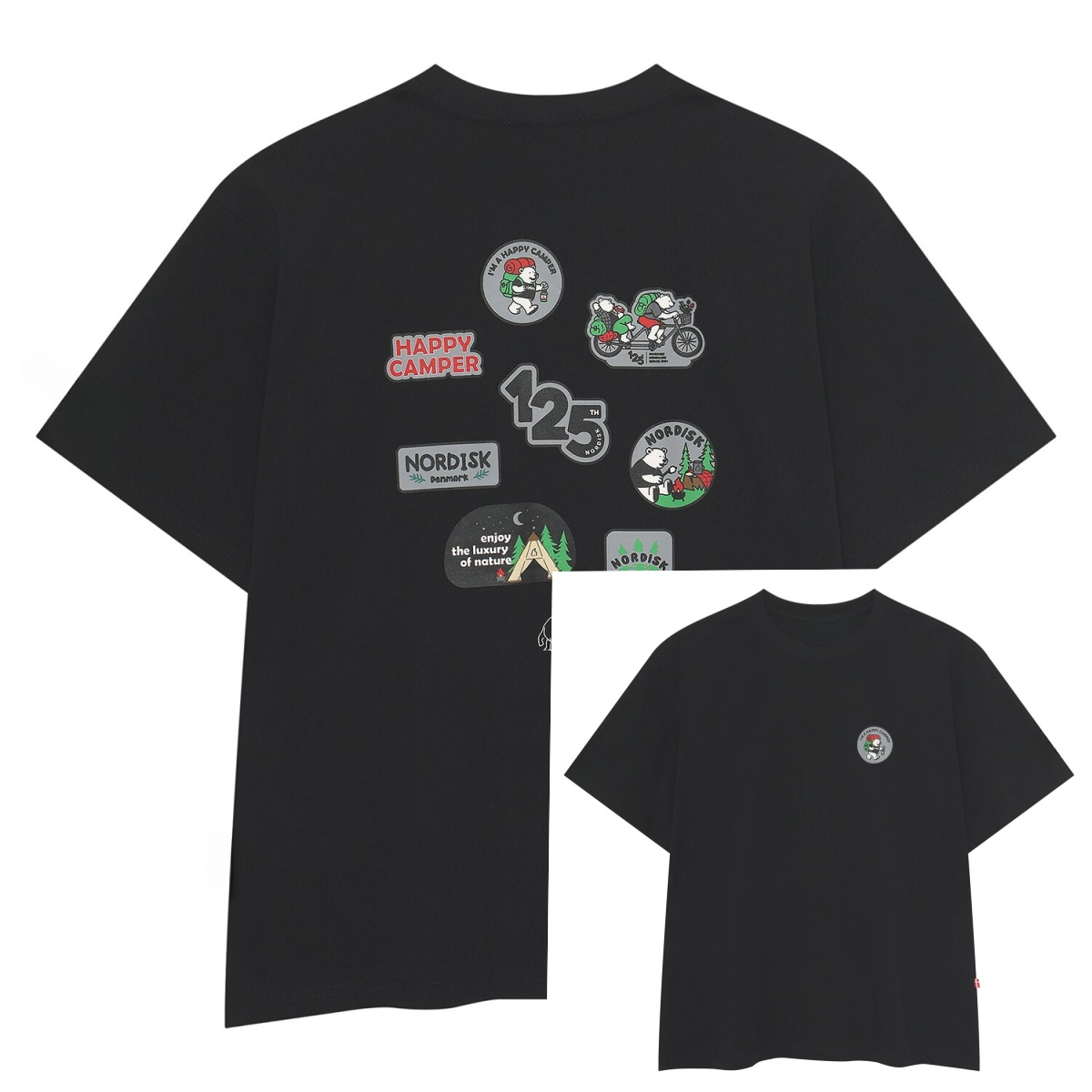 Outdoor Camping Brand - Black Classic Outdoor Camping Brand T-shirt