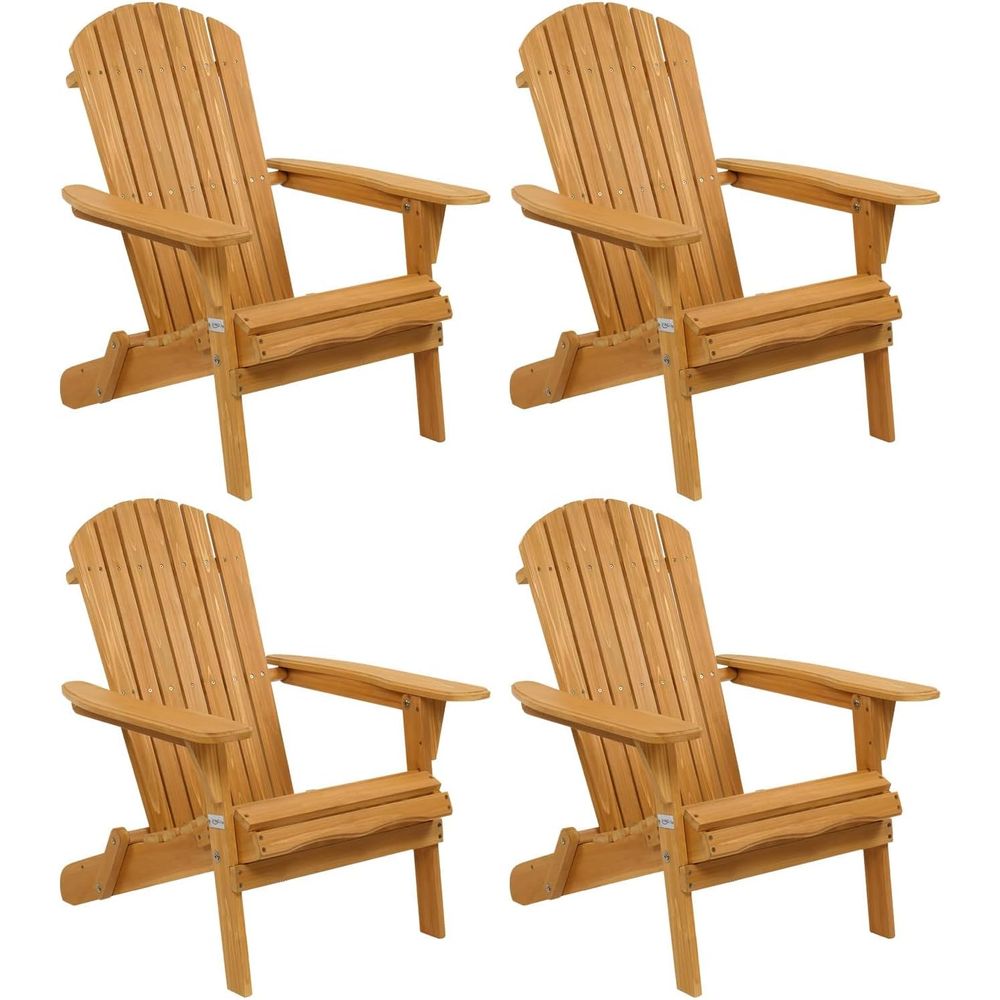 Outdoor Camping Chairs On Sale - Set of 4 Adirondack Chairs on