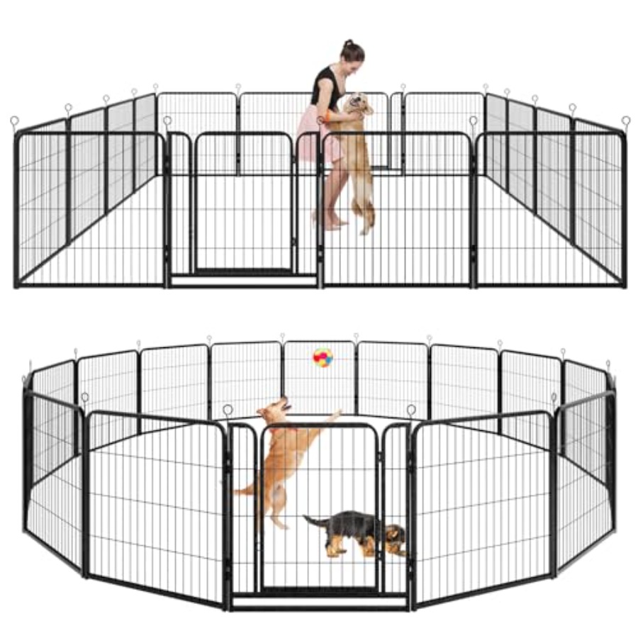 Outdoor Camping Dog Fence - Dog Playpen Outdoor Extra Wide 16