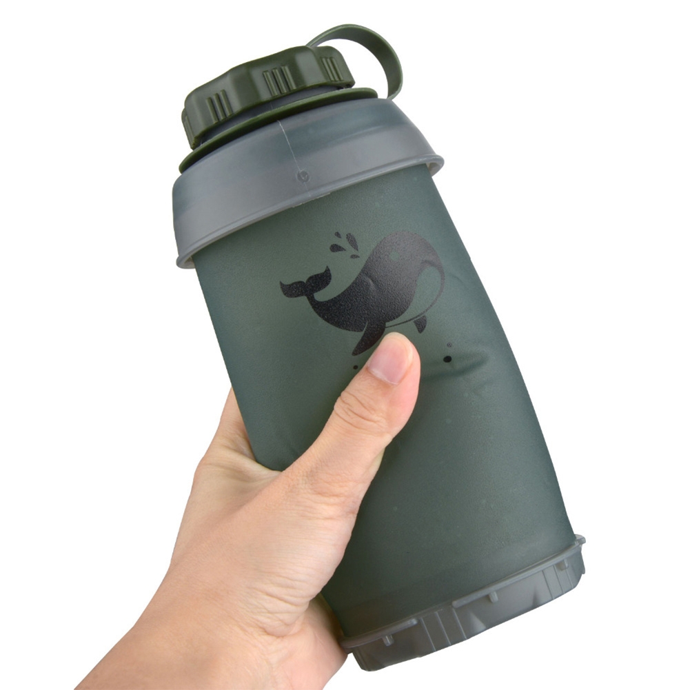 750ml Collapsible TPU Water Bo - مراجعة Outdoor Camping Kettle وسعره