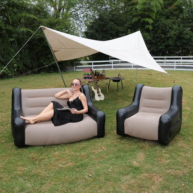 Air Mattress Inflatable Sofa D - مراجعة Outdoor Camping Inflatable Tent وسعره