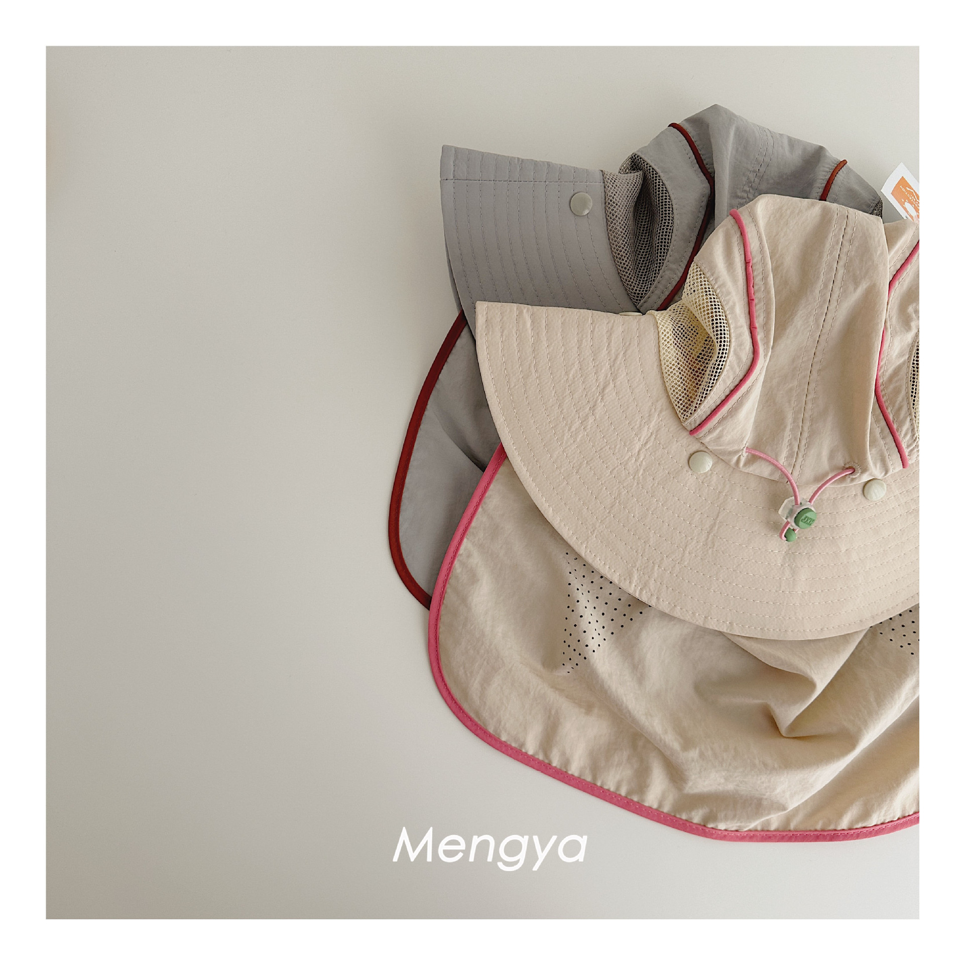 baby boys girls Stitching Mesh - مراجعة Camping Outdoor Quick Drying Sun Neck Protection Cap Hat وسعره