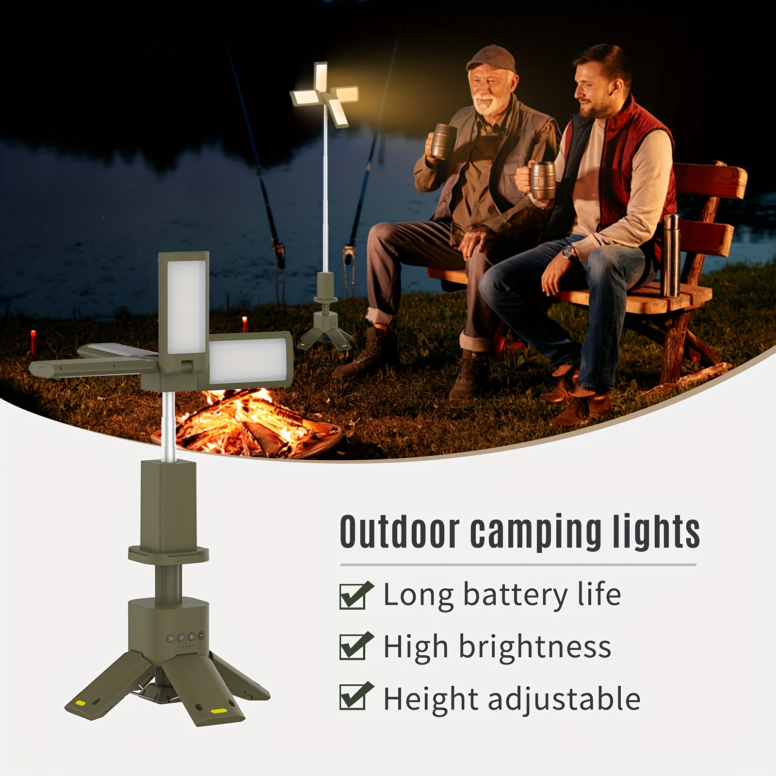 Camping Lantern, 14000mAh Rech - مراجعة Outdoor Camping Lantern وسعره