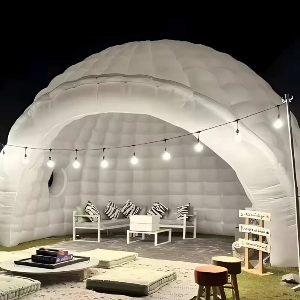 Inflatable Igloo Dome Party Te - مراجعة Outdoor Camping Inflatable Tent وسعره