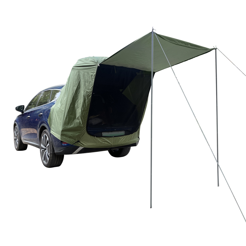 Outdoor Rainproof Canopy Roof  - مراجعة Outdoor Camping Car Tail Tent وسعره