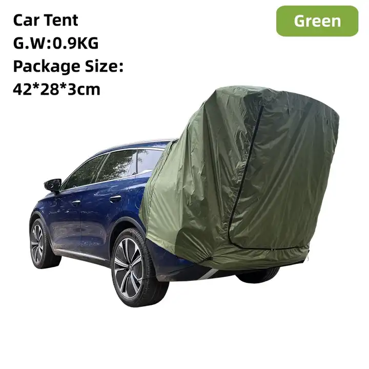 Outdoor Rainproof Canopy Roof  - مراجعة Outdoor Camping Car Tail Tent وسعره