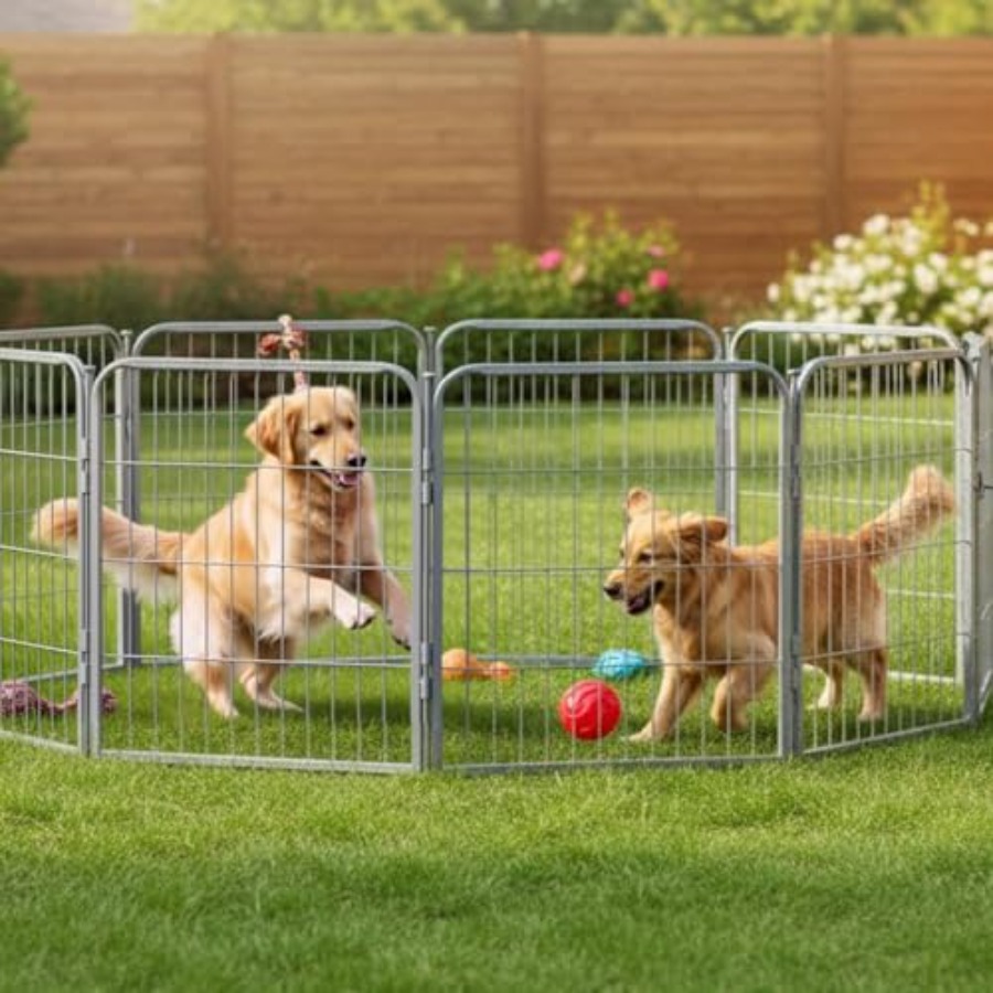 Outdoor dog play pen for small - مراجعة Outdoor Camping Dog Fence وسعره