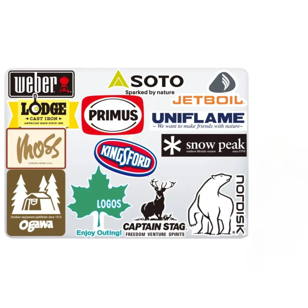 20Pcs Outdoor Stickers Pack Ca - مراجعة Outdoor Camping Brand وسعره