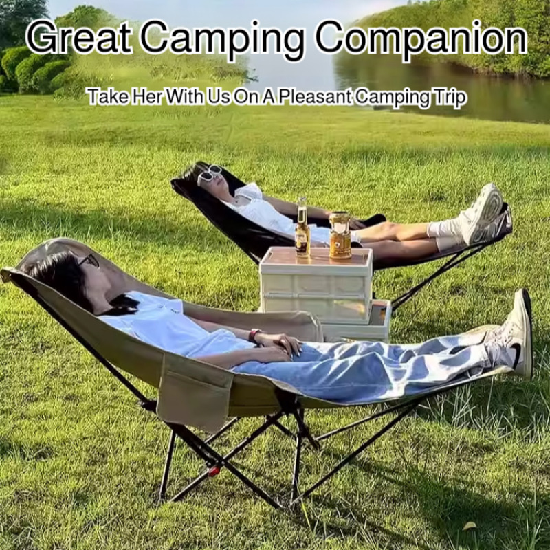 Portable Folding Recliner Beac - مراجعة Outdoor Camping Hammock Chair وسعره