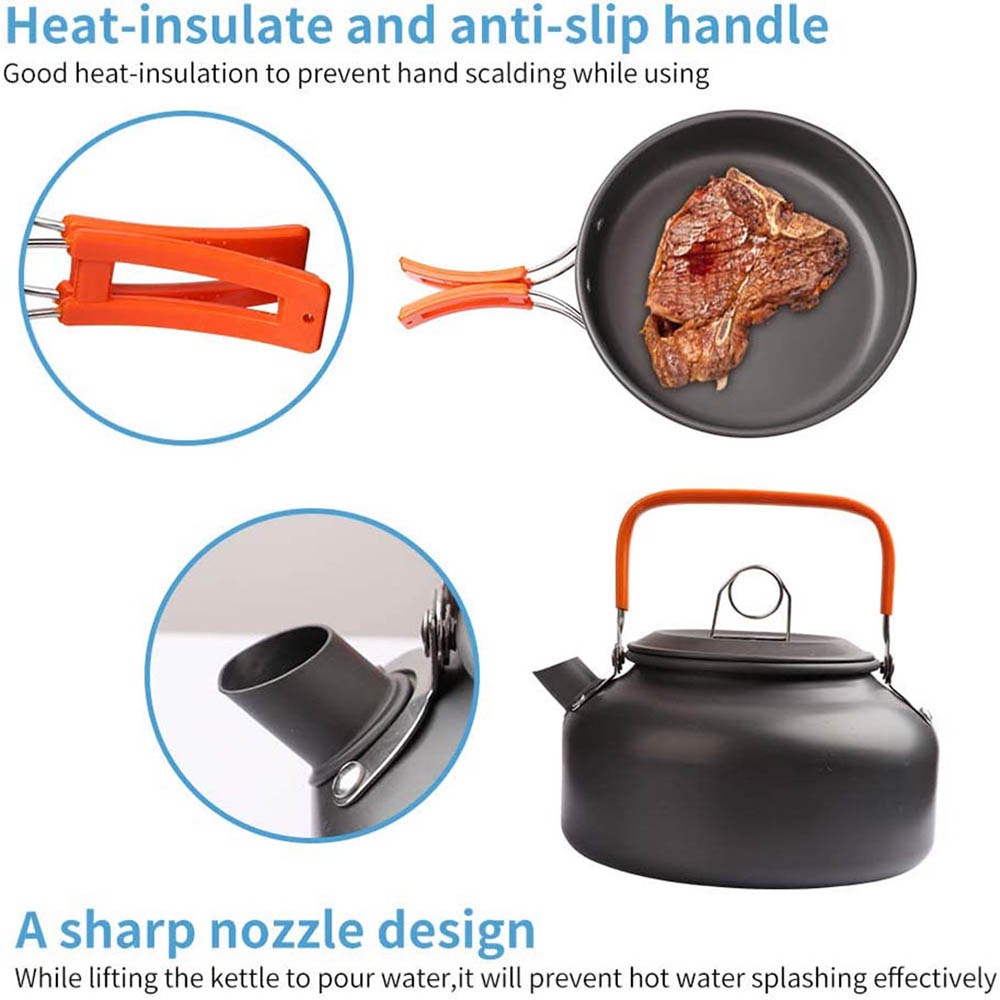 Outdoor camping cooker portabl - مراجعة Outdoor Camping Kettle وسعره