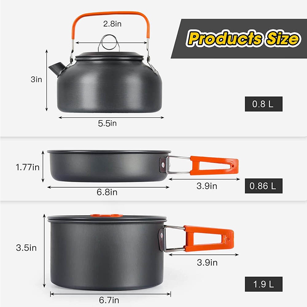 Outdoor camping cooker portabl - مراجعة Outdoor Camping Kettle وسعره