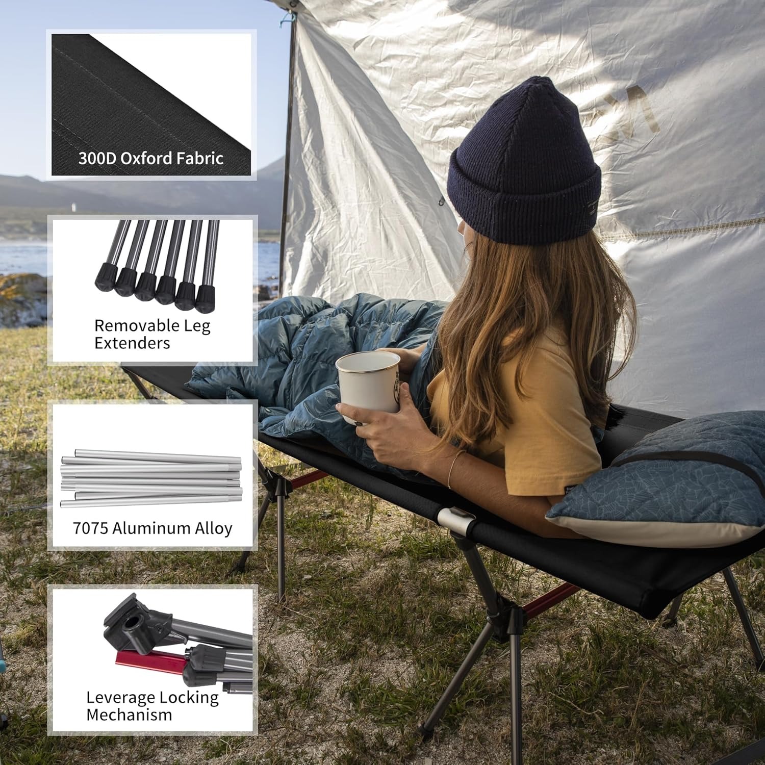 Naturehike Folding Camping Cot - مراجعة Outdoor Camping Cot وسعره