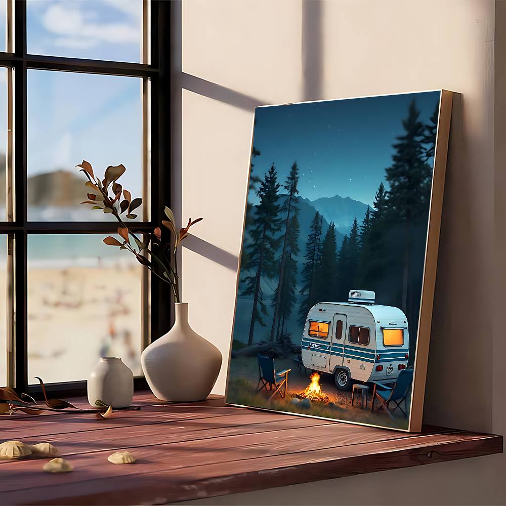 Nature Outdoor Camping Poster  - مراجعة Outdoor Camping Wallpaper وسعره