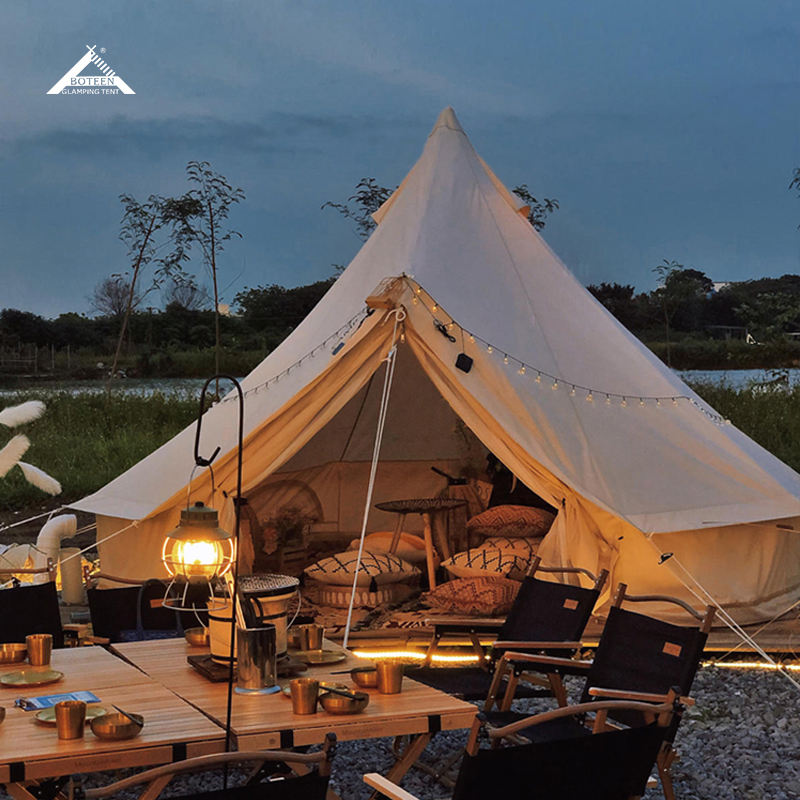 Outdoor Cotton Bell Tent No Ce - مراجعة Outdoor Yurt Camping وسعره