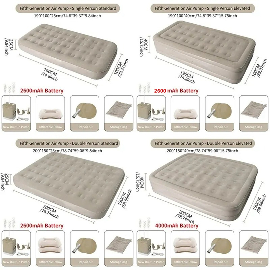 Interior Air Mattress Glamping - مراجعة Bed Outdoor Camping وسعره
