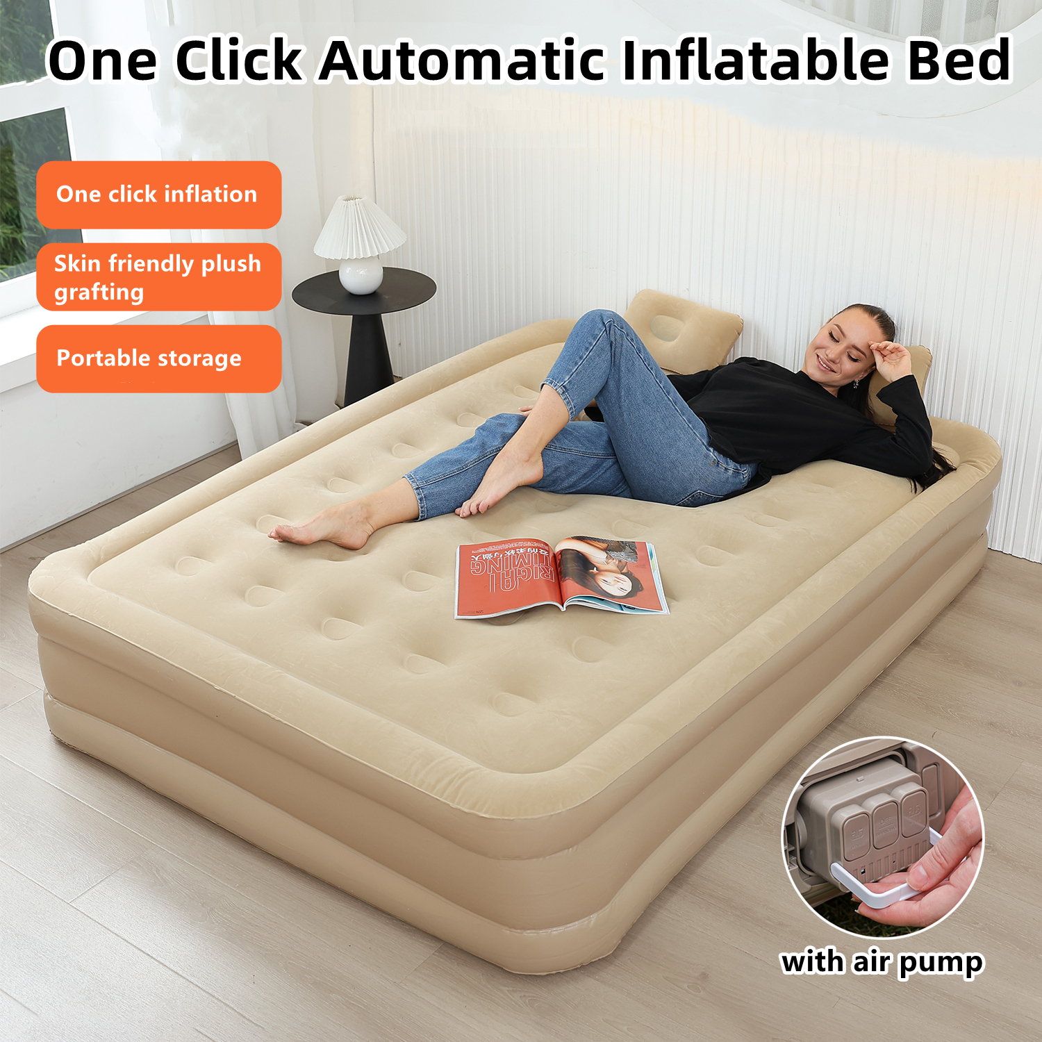 Interior Air Mattress Glamping - مراجعة Bed Outdoor Camping وسعره