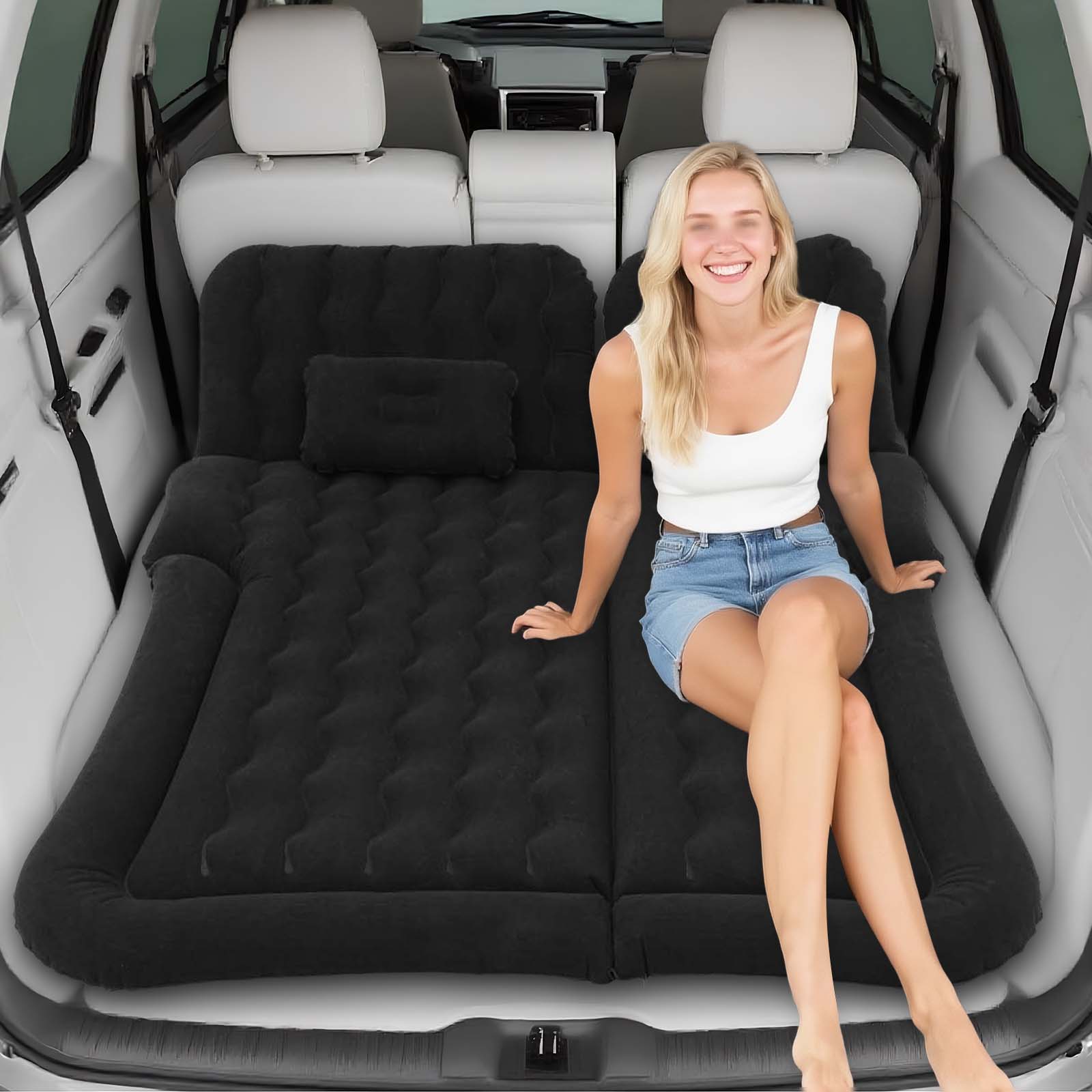 SUV Air Mattress With Pillows, - مراجعة Camp Pillow Compressible وسعره