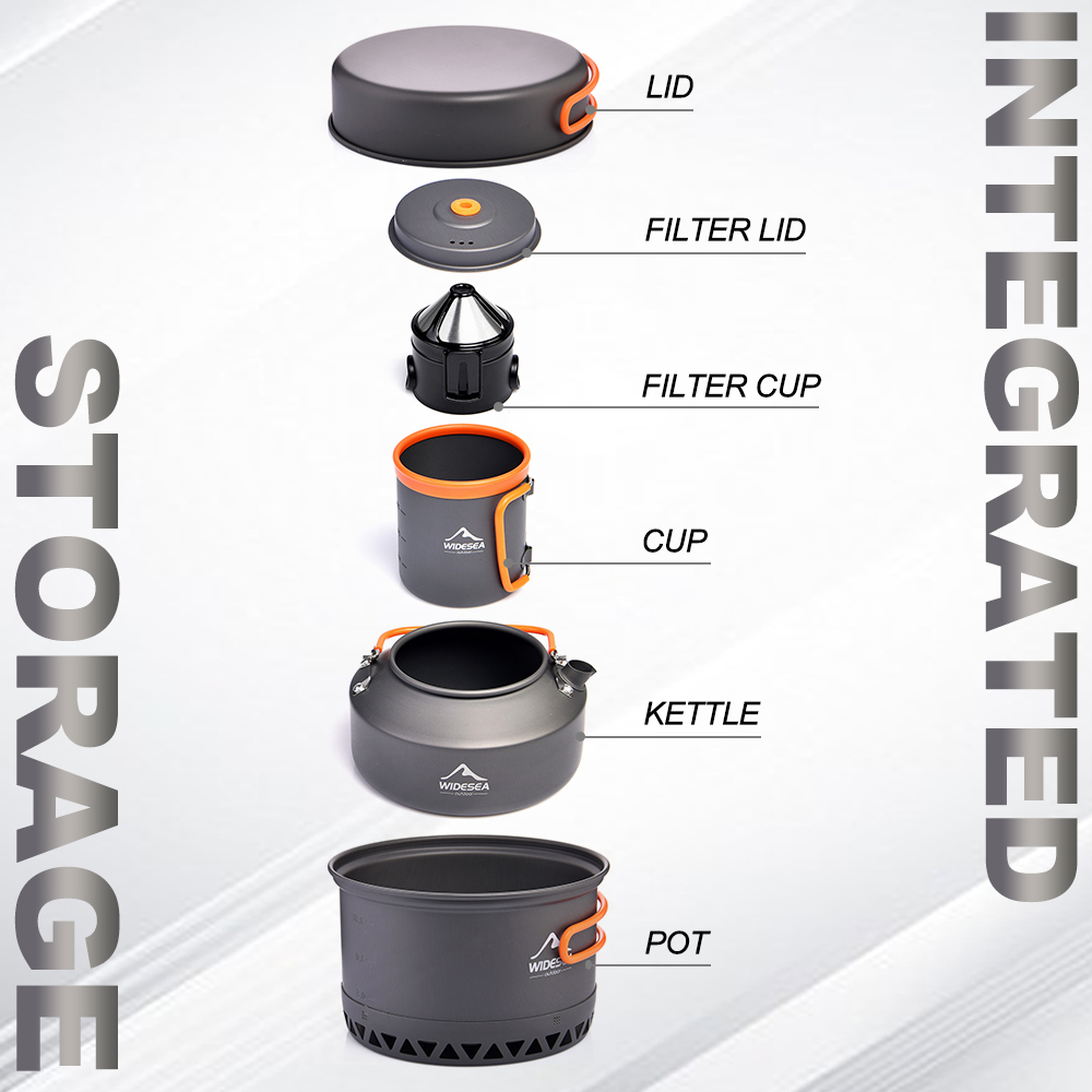 Camping Tableware Outdoor Cook - مراجعة Outdoor Camping Kettle وسعره