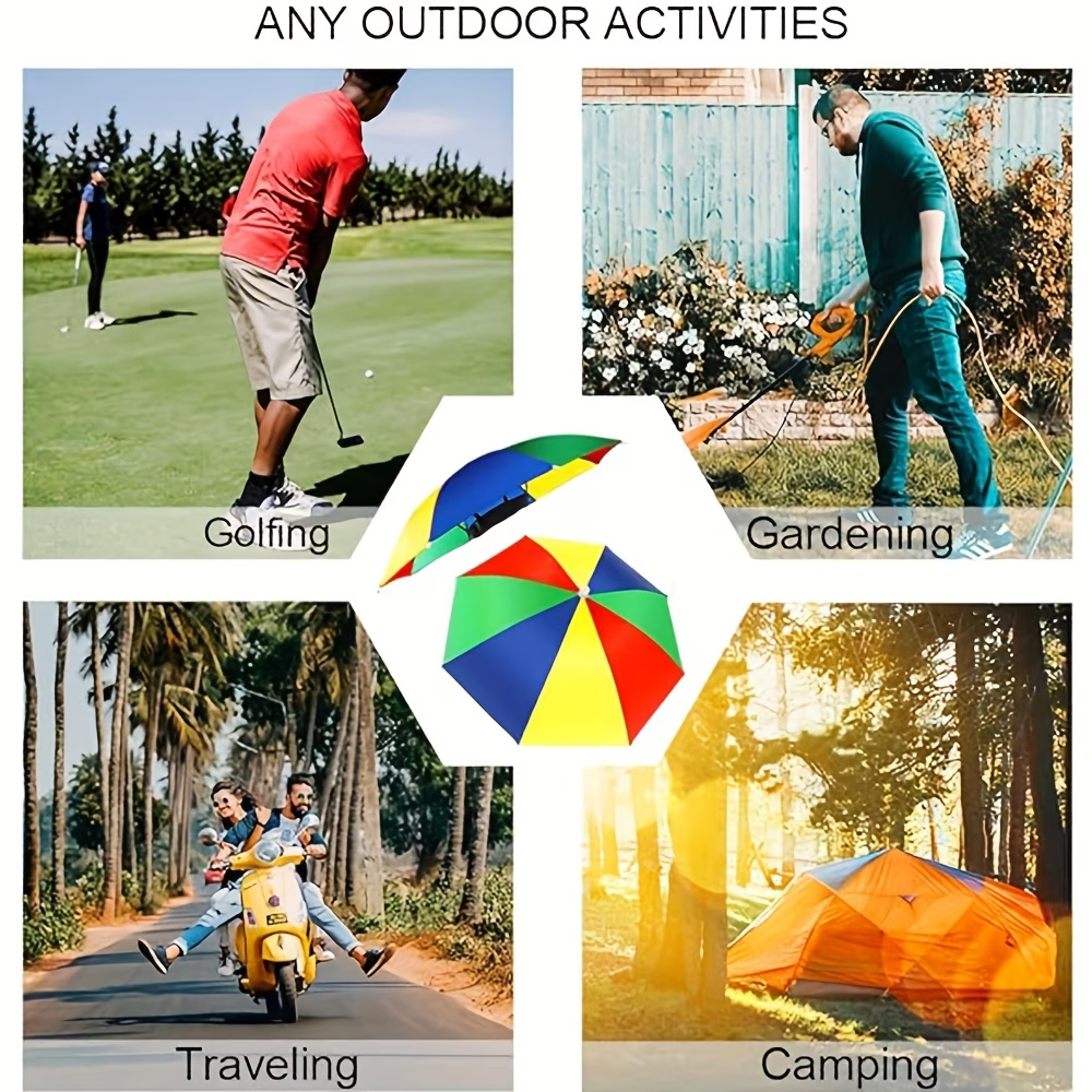 Elastic Headband Umbrella Hat, - مراجعة Outdoor Camping Hat وسعره