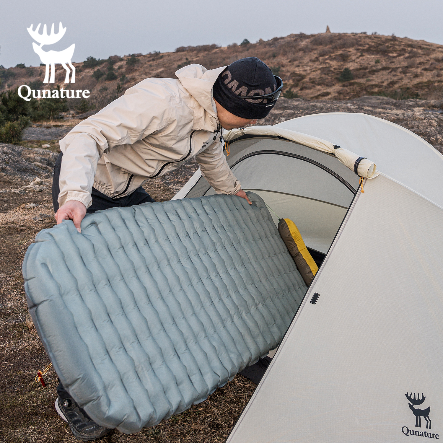 Qunature 3Pcs/set Outdoor Camp - مراجعة Camp Pillow Compressible وسعره