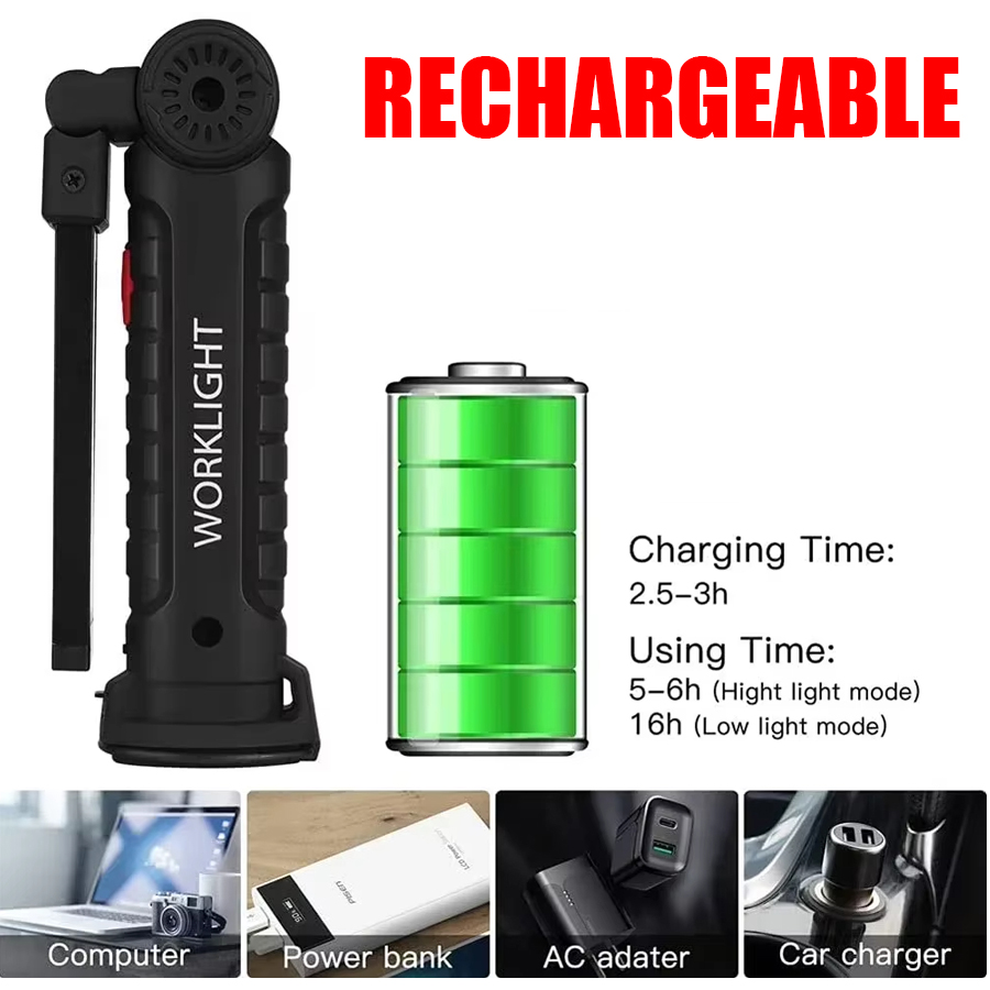 Portable LED Flashlight with M - مراجعة Outdoor Camping Lantern وسعره