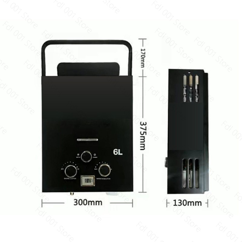 6L Portable Tankless Gas Water - مراجعة Outdoor Camping Water Heater وسعره