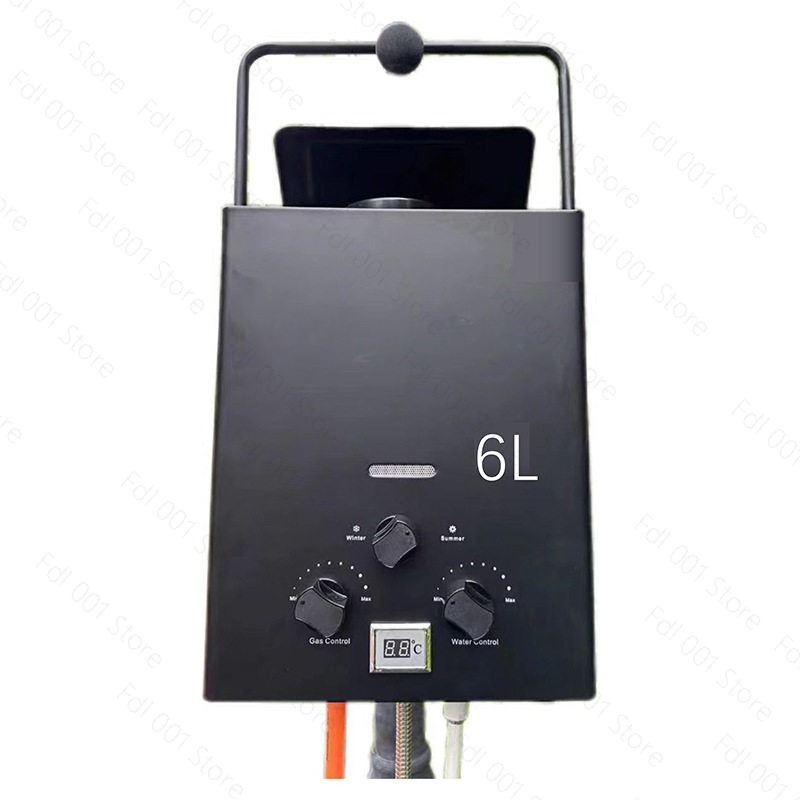 6L Portable Tankless Gas Water - مراجعة Outdoor Camping Water Heater وسعره