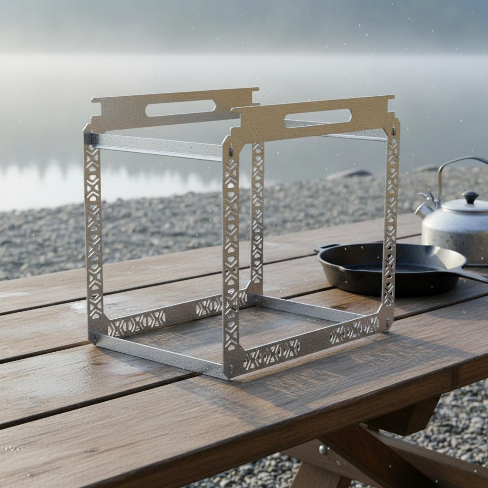 IGT Hanging Rack Rust Resistan - مراجعة Outdoor Camping Gear وسعره
