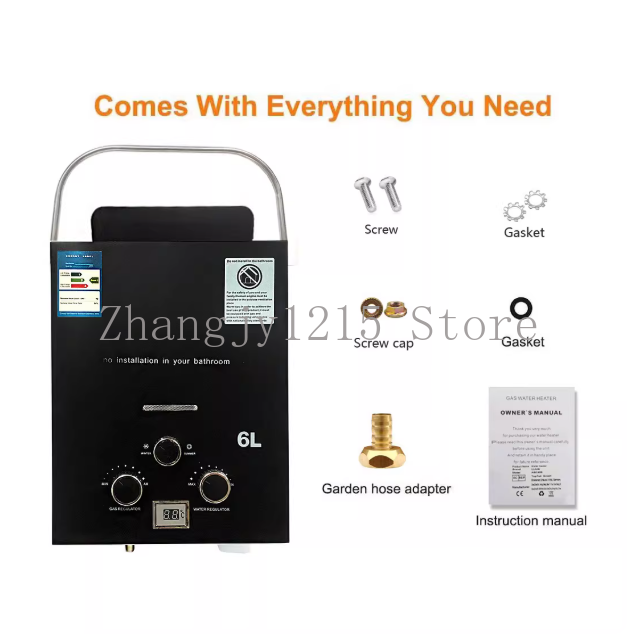 Propane LPG  Gas Tankless Wate - مراجعة Outdoor Camping Hot Water Shower وسعره