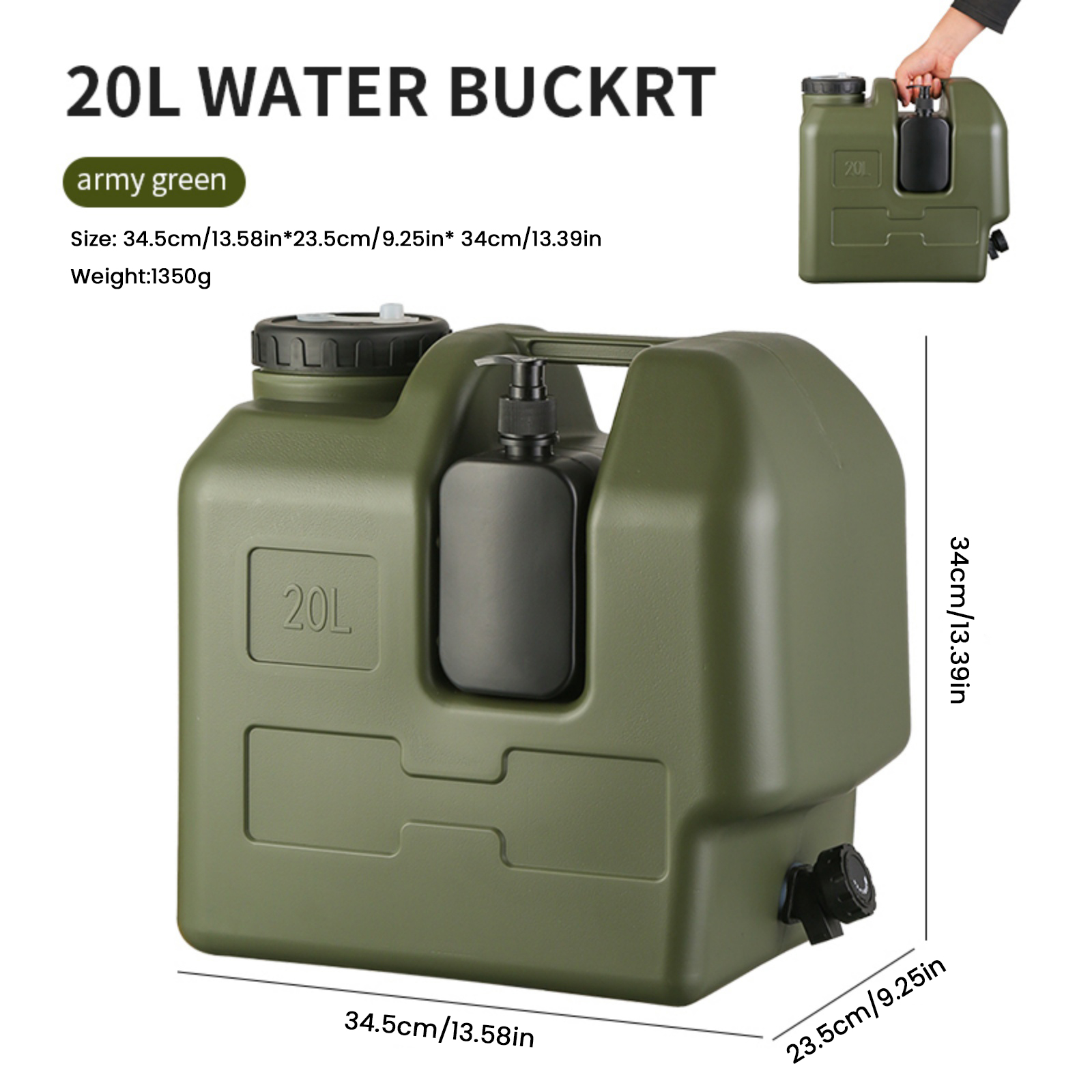 15/20L Portable Camping Water  - مراجعة Outdoor Camping Kettle وسعره