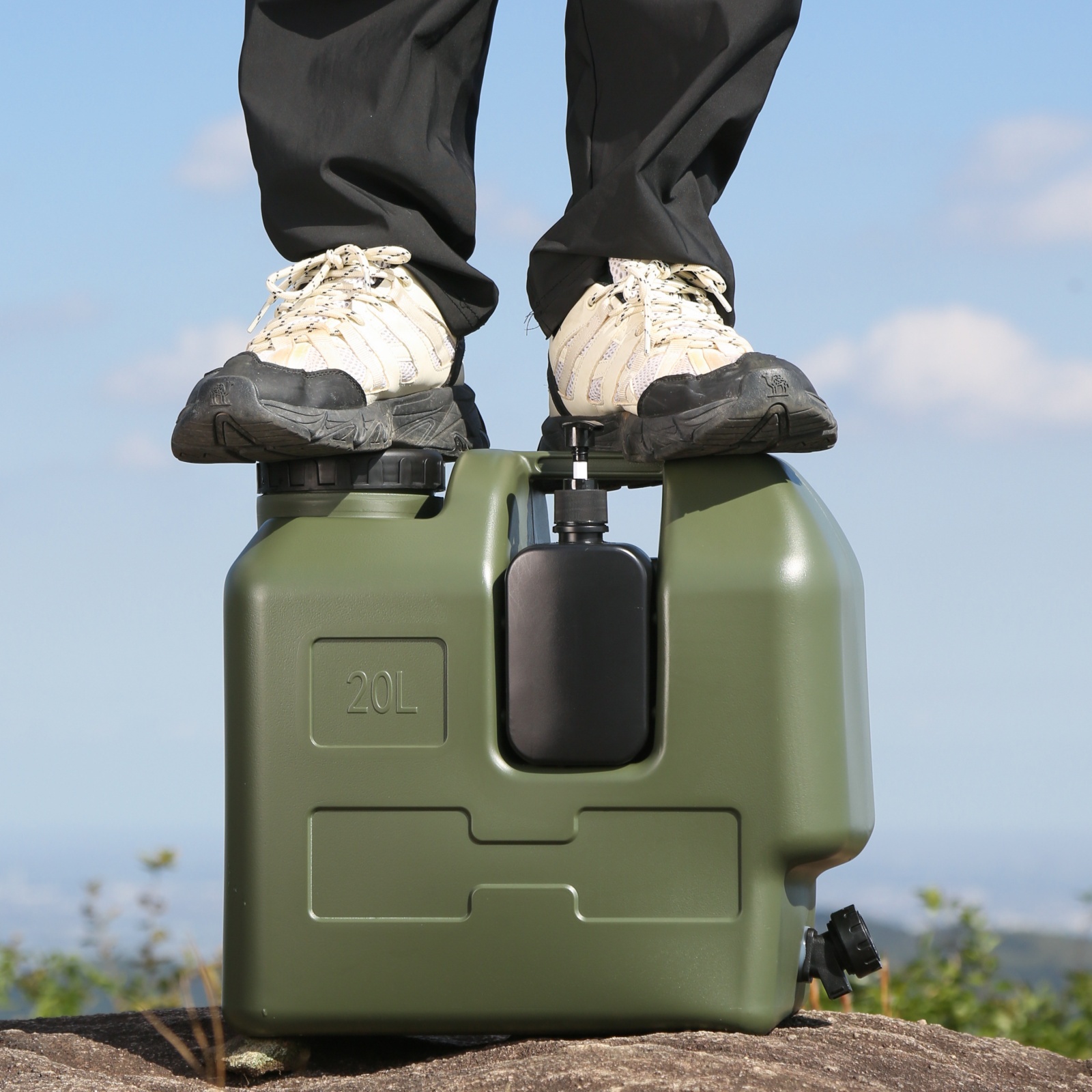 15/20L Portable Camping Water  - مراجعة Outdoor Camping Kettle وسعره