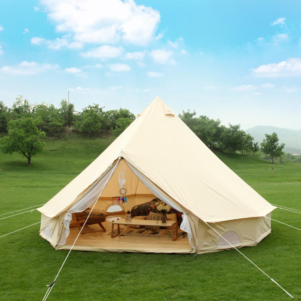 Waterproof Outdoor Glamping Te - مراجعة Outdoor Yurt Camping وسعره