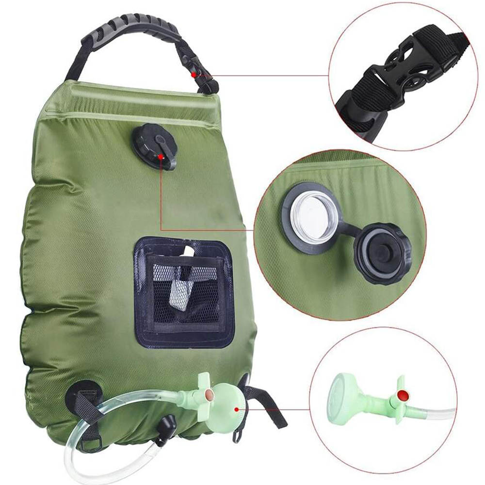 20L Outdoor Solar Heating Prem - مراجعة Outdoor Camping Hot Water Shower وسعره
