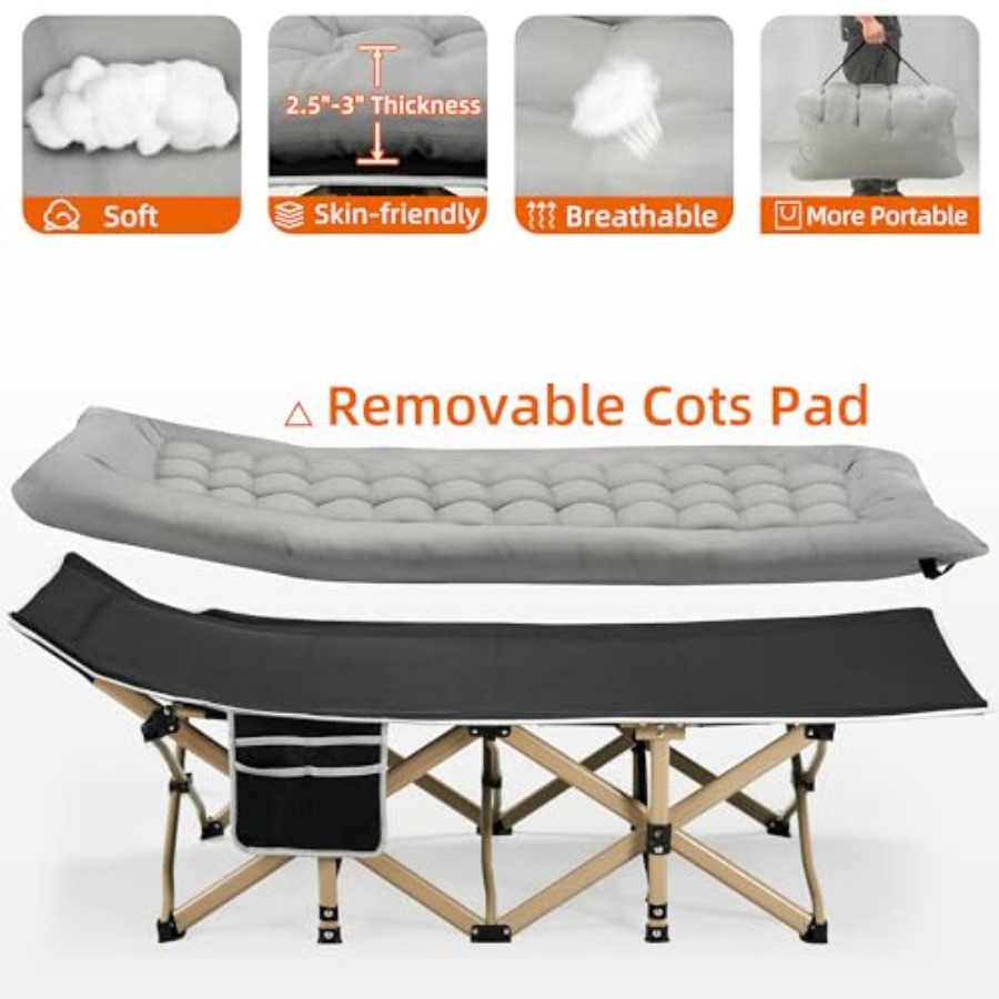 Portable Camping Cot for Outdo - مراجعة Outdoor Camping Cot وسعره