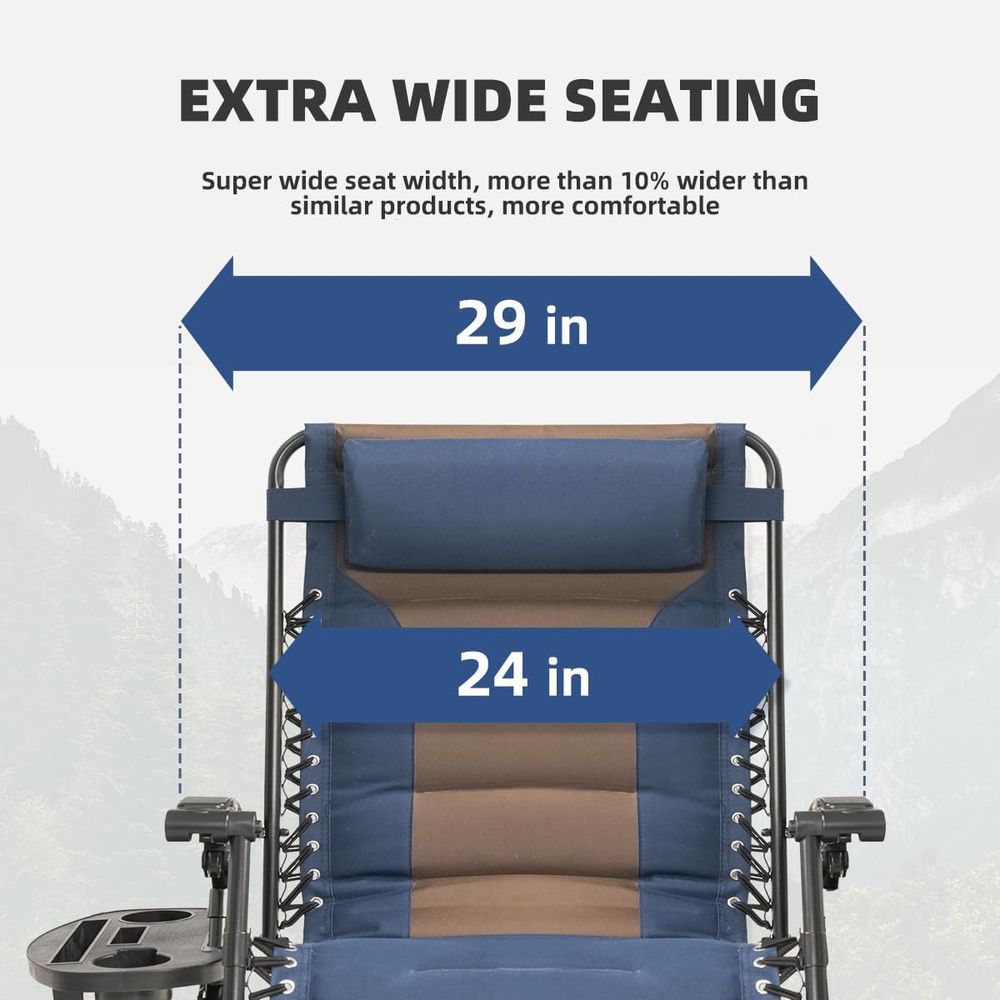Oversized Padded Recliner Chai - مراجعة Outdoor Oversized Camping Chair وسعره