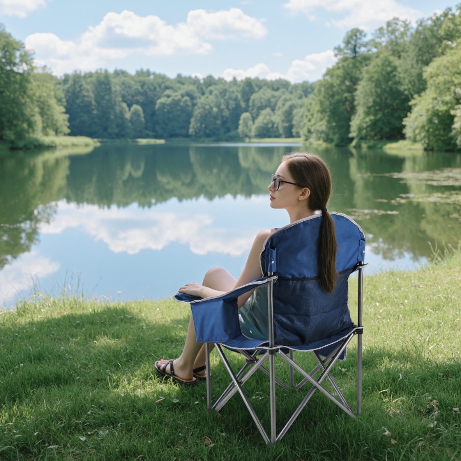 Oversized Folding Camp Chair 4 - مراجعة Outdoor Oversized Camping Chair وسعره