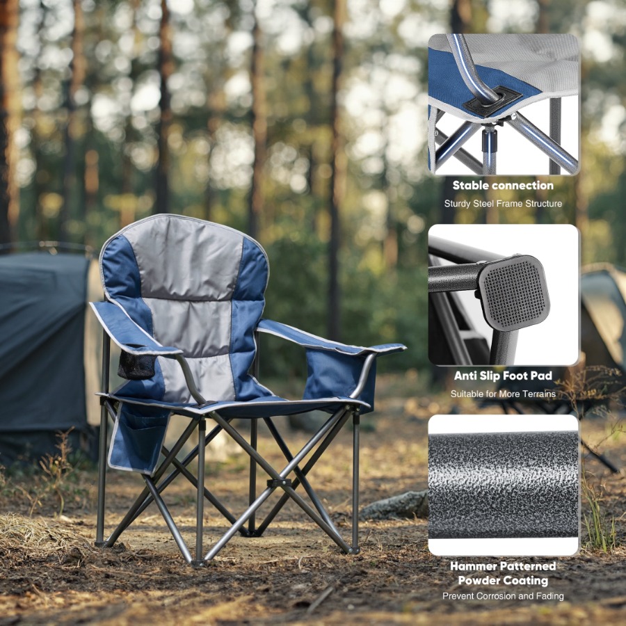 Oversized Folding Camp Chair 4 - مراجعة Outdoor Oversized Camping Chair وسعره