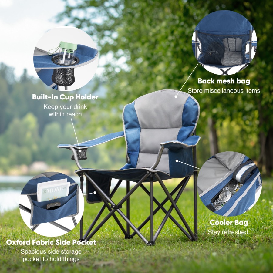 Oversized Folding Camp Chair 4 - مراجعة Outdoor Oversized Camping Chair وسعره