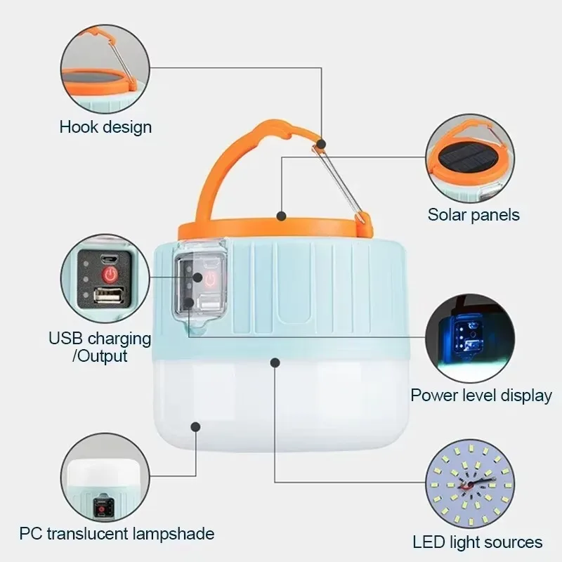 Solar Camping Lantern Recharge - مراجعة Outdoor Camping Lantern وسعره