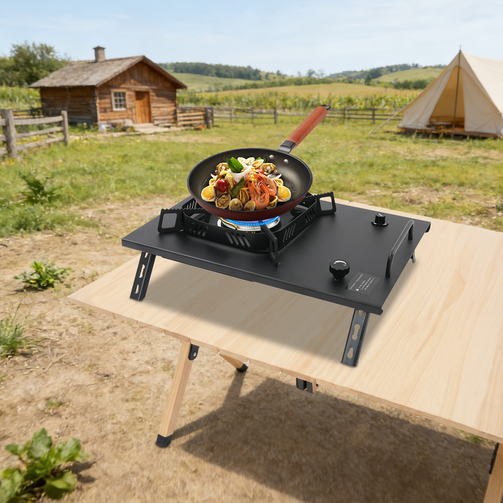Black Outdoor Gas Stove, Folda - مراجعة Outdoor Camping Stove وسعره