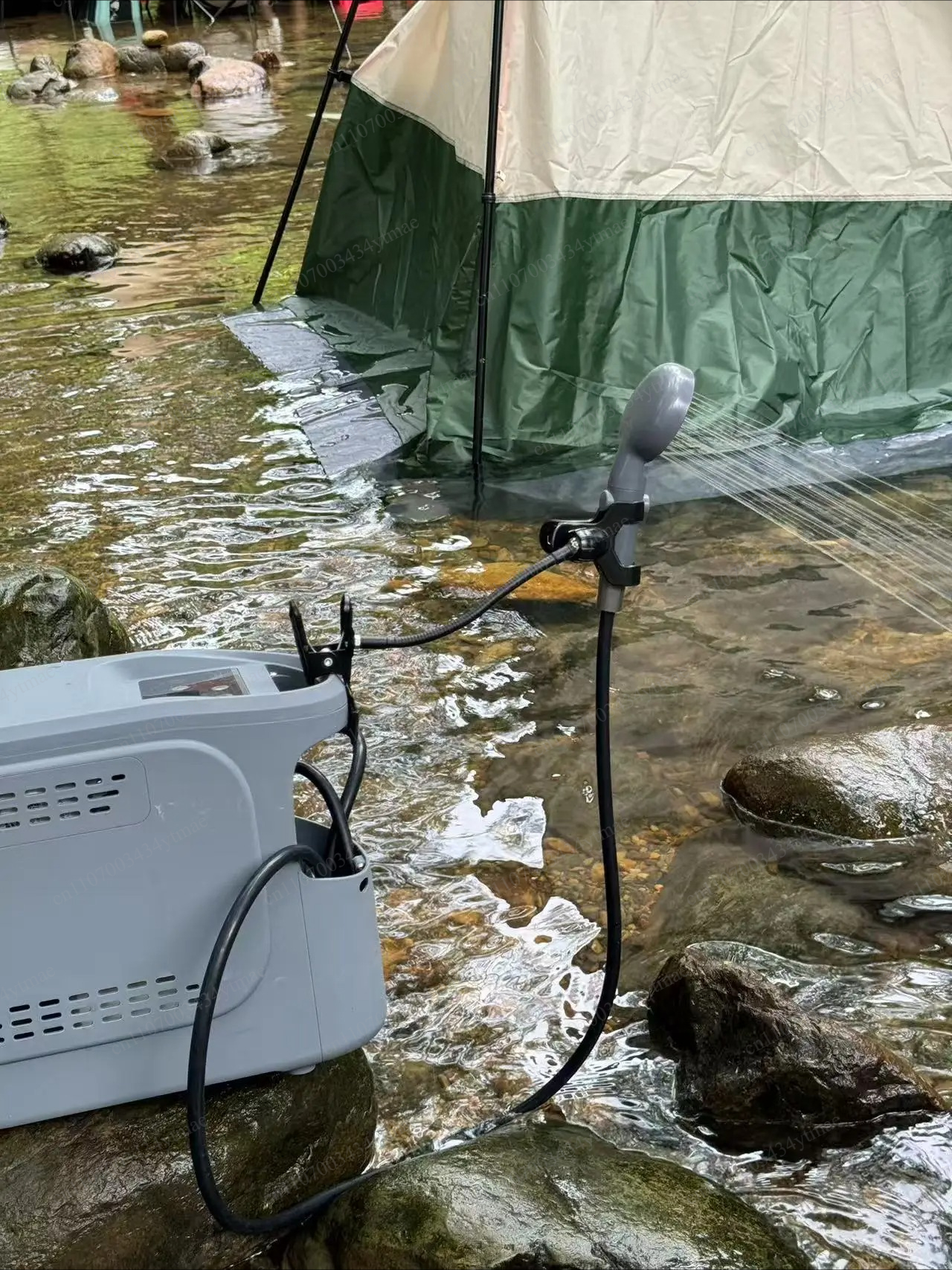 Portable Backpack Water Tank H - مراجعة Outdoor Camping Water Heater وسعره