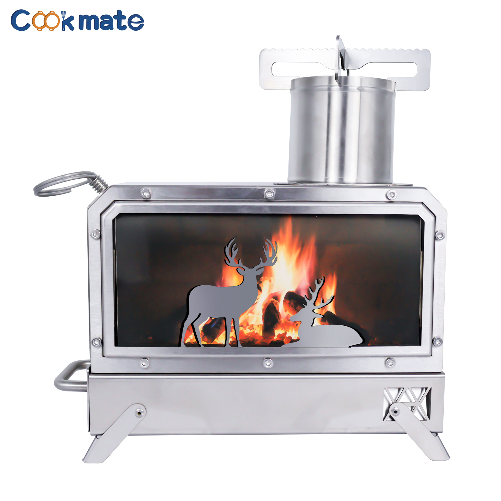 Stainless steel folding firewo - مراجعة Outdoor Camping Stove وسعره