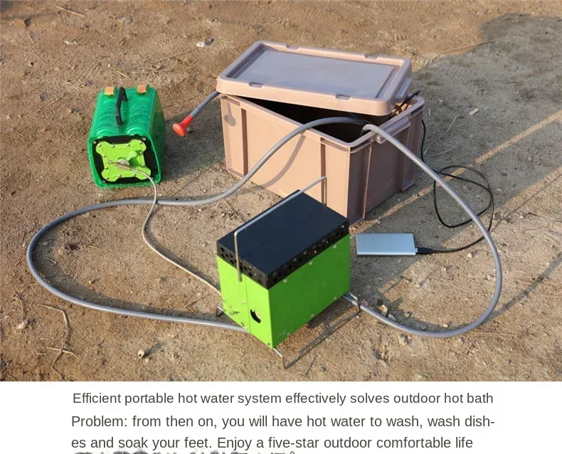 BRS-93 BRS-93A Car New Outdoor - مراجعة Outdoor Camping Hot Water Shower وسعره